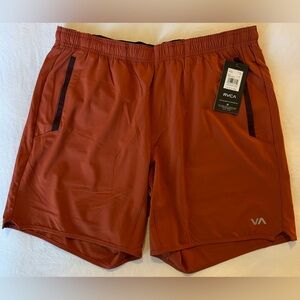 NWT RVCA Men's Yogger Stretch Elastic Waist Shorts 17"